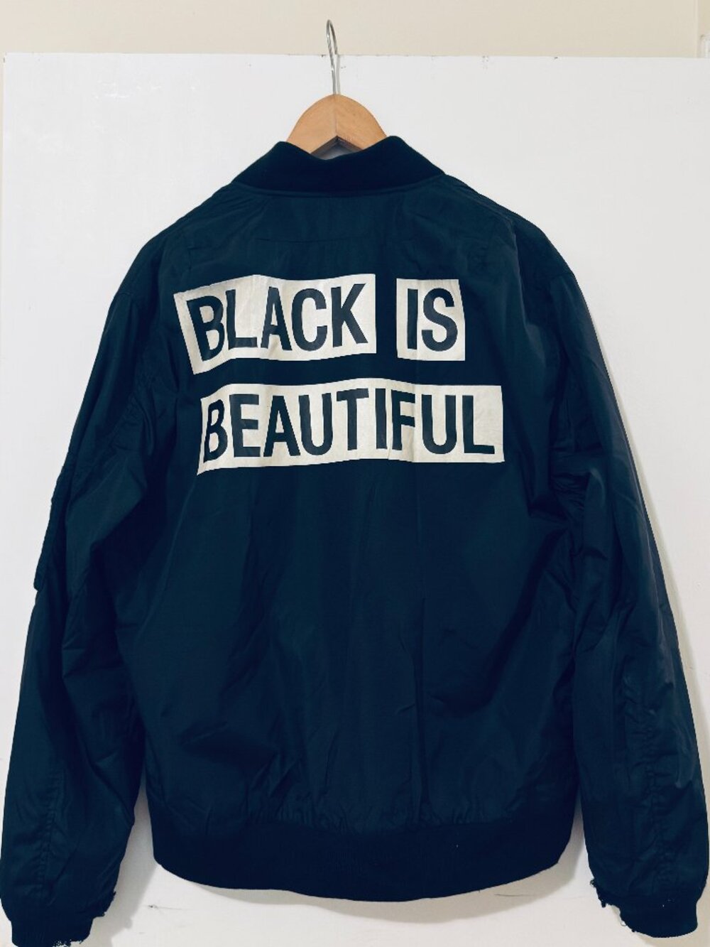 C'est Ving-Trois Black is Beautiful MA-1 Bomber Jacket Size XXL(US size Medium)